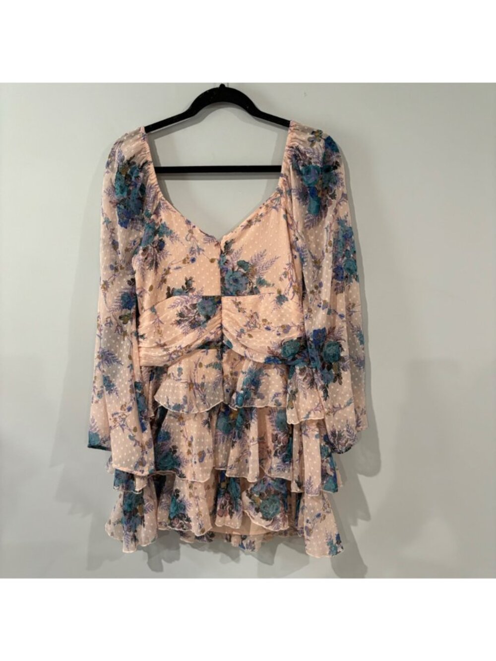 ASOS Pink Floral Print Dress Size 8 - Picture 5 of 7
